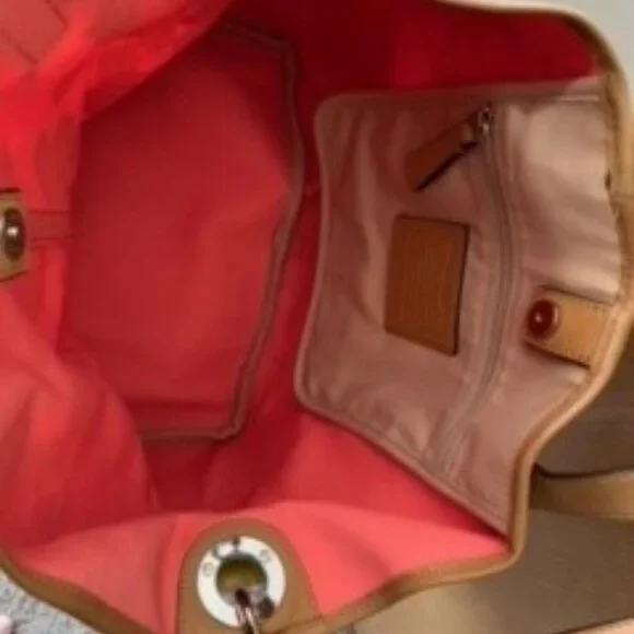 Coach Floral Canvas Tote VVGUC - Picture 4 of 6